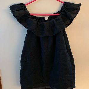 J. Crew ruffle linen top